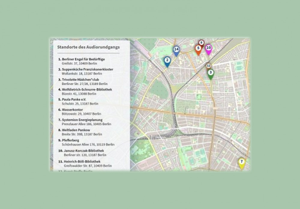 Karte Nachhaltigkeitsziele Berlin Pankow