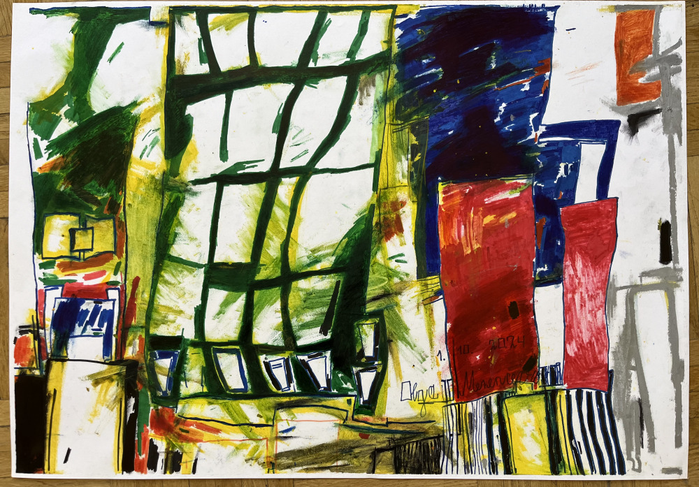 Werk von Olga Mezenceva / Leihgabe Aktion Kunststiftung